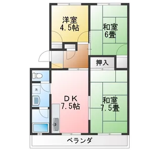 野村ハイツ【1階】の間取り