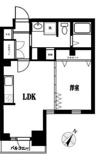 スカイコート日本橋人形町第5【9階】の間取り