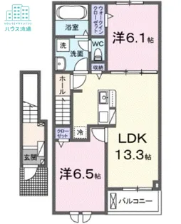 エミネント長田II【2階】の間取り