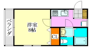 ル・ボンヌール【1階】の間取り