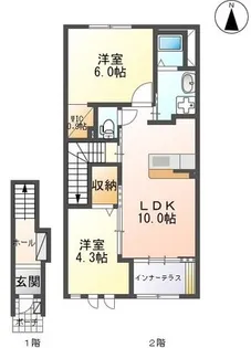 Fields・Court(フィールズ・コート)【2階】の間取り