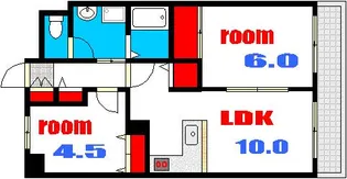 オルゴグラード広島【4階】の間取り