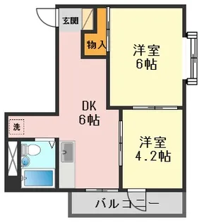 アフェールJ新小岩【3階】の間取り