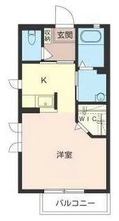 コンフィアール六会【1階】の間取り