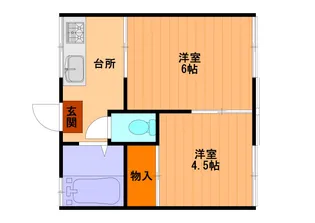 コーポ藤【2階】の間取り