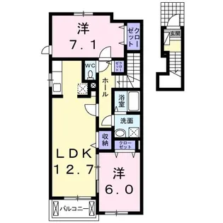 エトワールC【2階】の間取り