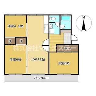 松高マンションA【2階】の間取り