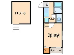 Loft日比野【1階】の間取り