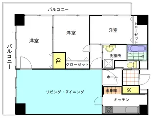 ストーク新宿【3階】の間取り