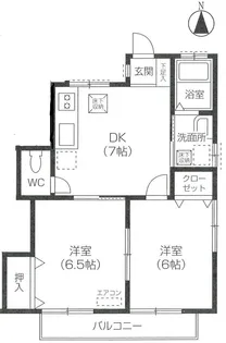 ピュア・パフュームWEST【1階】の間取り