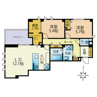 ア・ラ・桜坂【3階】の間取り