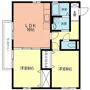 メゾンマロニエ【2階】の間取り