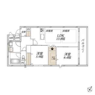 Victoire南流山【4階】の間取り