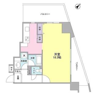 TKフラッツ渋谷【10階】の間取り