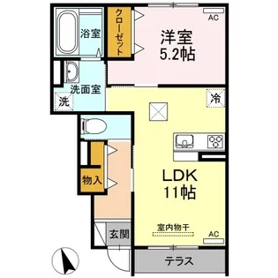 メイプルガーデン【1階】の間取り