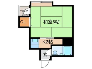 ひらのコーポ【4階】の間取り