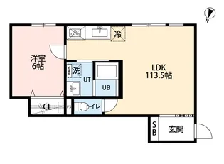 Rac Tas I(ラクタス1)【2階】の間取り
