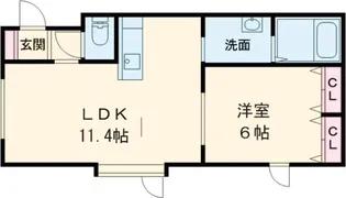 Casa SOLEIL明野新町【1階】の間取り