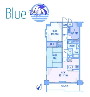 ナイスアーバン綱島【7階】の間取り