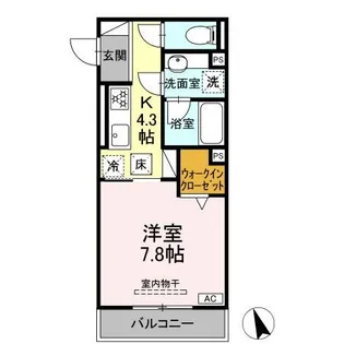 TORISIA加納南陽【1階】の間取り