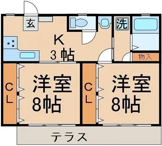 富岳荘【2階】の間取り
