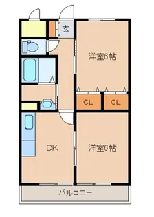 サンリッチあけぼのII【1階】の間取り
