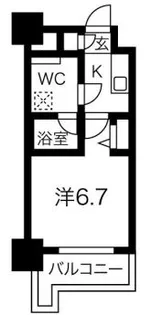 クラリッサ新川崎【12階】の間取り