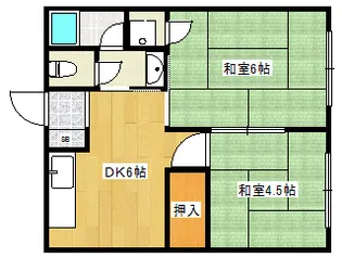 瑞ヶ池久保ハイツ【2階】の間取り