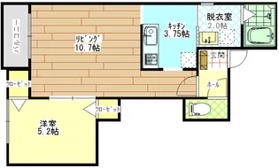 ハスコリオ東光【1階】の間取り