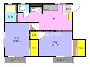 シティハイム清水B【2階】の間取り