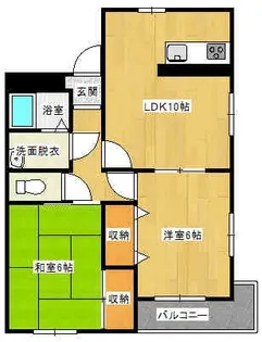 長堀マンション【3階】の間取り