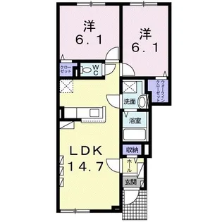 アンナプルナ【1階】の間取り