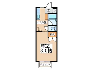 クロノス中山【2階】の間取り