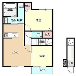 ルネッサンス【2階】の間取り