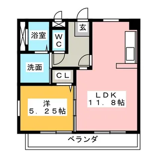 パークメゾン乙輪【2階】の間取り