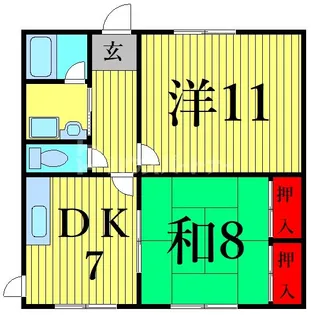 阿部南葛西第1マンション【1階】の間取り
