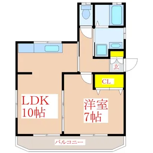 ユーリンヒルズ11【1階】の間取り