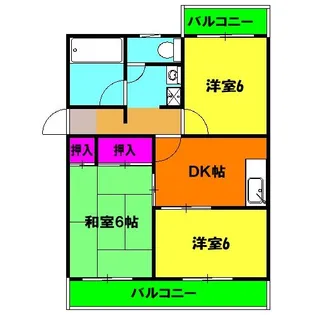 アミスターII【1階】の間取り