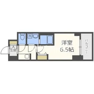 S-RESIDENCE阿波座WEST【4階】の間取り