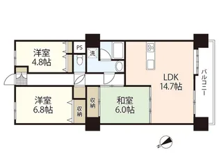 藤和廿日市ハイタウン【5階】の間取り