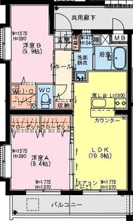 あかねヒルズ南宮崎【2階】の間取り