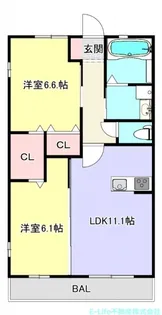 ラッキーヒルズ【3階】の間取り