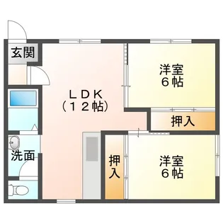 ハイツ丹羽【2階】の間取り