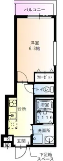 フジパレス下新庄駅南2番館【3階】の間取り