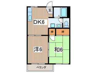 タウニ-コスモ【2階】の間取り