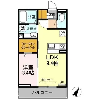 ベルヴェデーレ B【2階】の間取り