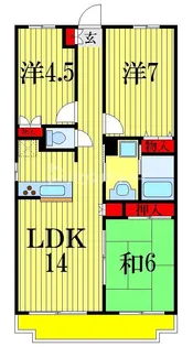 ホーム上の台【4階】の間取り