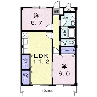 ファミーユII【2階】の間取り