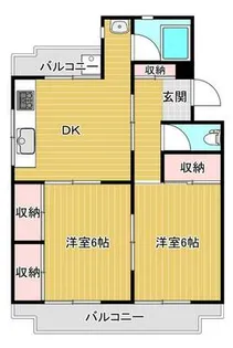 ハイツカノヤ【1階】の間取り