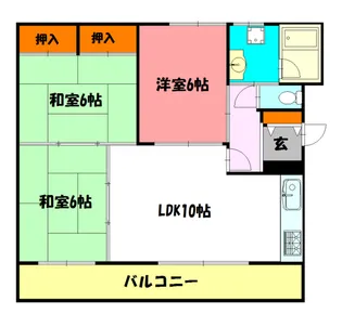 ホワイトビラ【2階】の間取り